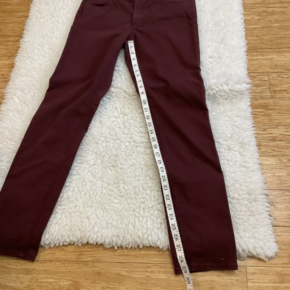 AG Adriano Goldschmied 29R Women's Maroon The Prima Mid Rise Skinny Made In USA - Picture 5 of 9
